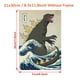 thumbnail image 1 of 1pc Canvas Painting Print The Great Monster Off Kanagawa Art Print Poster Sea Wave Pattern Poster Wall Art Home Decor Room Decor Canvas Poster No Frame, 1 of 2