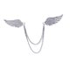 thumbnail image 2 of Broche De Ala De ángel Guardián Para Mujer, Alfileres De Cuello Vintage Para Abrigo, Blusa, Bufanda, Plata, 2 of 5