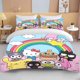 thumbnail image 1 of Kawaii Sanrio Love Club Printed Bedding Set Duvet Cover 1 Duvet Cover 2 Pillowcases Adult and Children Bedding Set Luxury Gift Bed Sheets, 1 of 5
