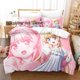 thumbnail image 1 of Fantasy Bishoujo Bedding Set Bed Set Teenager Bedroom Duvetcover SetsBed Sheet Set, 1 of 5