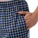 thumbnail image 3 of Pantalón para dormir IZOD de forro polar sedoso para hombre, azul marino y amarillo a cuadros, 3 of 5
