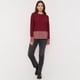 thumbnail image 4 of Sweater Mujer Lurex Botón Burdeo Corona, 4 of 5