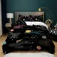 thumbnail image 1 of x1229 Bed SheetsStarry Sky Galaxy Duvet Cover Outer Space Bedding Set For Boys Girls Teen Microfiber Cosmos Solar System Planet Comforter Cover 3-Piece Bedding Set (1 Duvet Cover + 2 Pillow Shams) nj1, 1 of 5