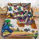 thumbnail image 1 of Super Mario 3-Piece Comforter Set for Bedroom Super Mario Bedding Set for Kids Adults Soft Microfiber Duvet Cover Set with Zipper Closure, 1 of 5