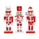 thumbnail image 5 of 3 figuras de cascanueces de madera para decoración navideña, manualidades tradicionales, adornos navideños para estantes festivos, recuerdos de fiesta, 5 of 5