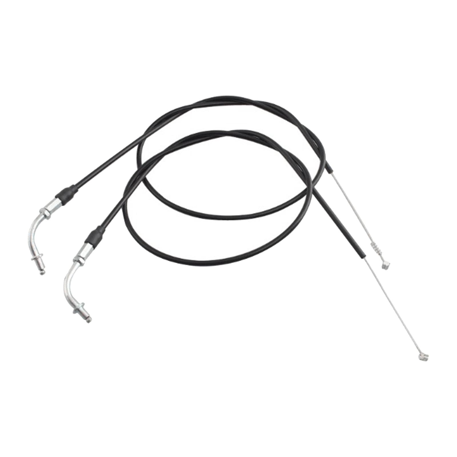 Ioensy - 2X Cable De Acelerador De Motocicleta Para Xl883 Xl1200 X48 02-2014 90Cm