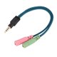 thumbnail image 5 of Divisor De Audio Estéreo Y De 4 Polos De 3,5 Mm 2 Hembra A 1 Cable Adaptador De Enchufe Macho, 5 of 5