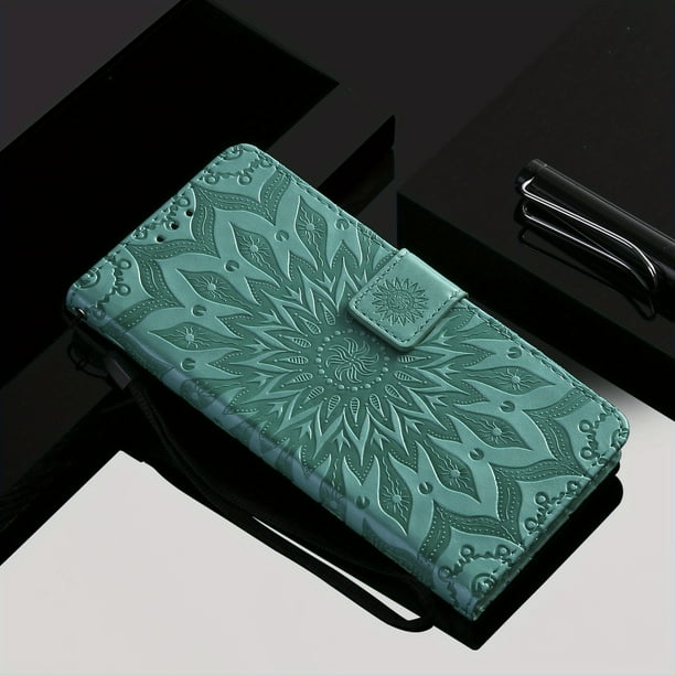 Green,wallet Holster,phone Case, Gift For Birthday, Girlfriend, Boyfriend, Friend Or Yourself, For Samsung GalaxyA52/A52s5g Galaxy S22 Ultra 5G Galaxy A72 Galaxy A21s Galaxy S21 Ultra A71 4G Galaxy S2