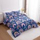 thumbnail image 3 of Lightwe-ight So-ft 3 Piece R-ainbow Comfort-er Set with 2 Pillo-w Covers Cartoon Lo-ve Hearts Suns -and Stars Bedding Set- for Girls Boy-s Kids Twin Dark Blue, 3 of 5