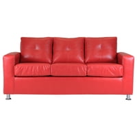 Muebles América - Sofá George 3 Cuerpos Rojo