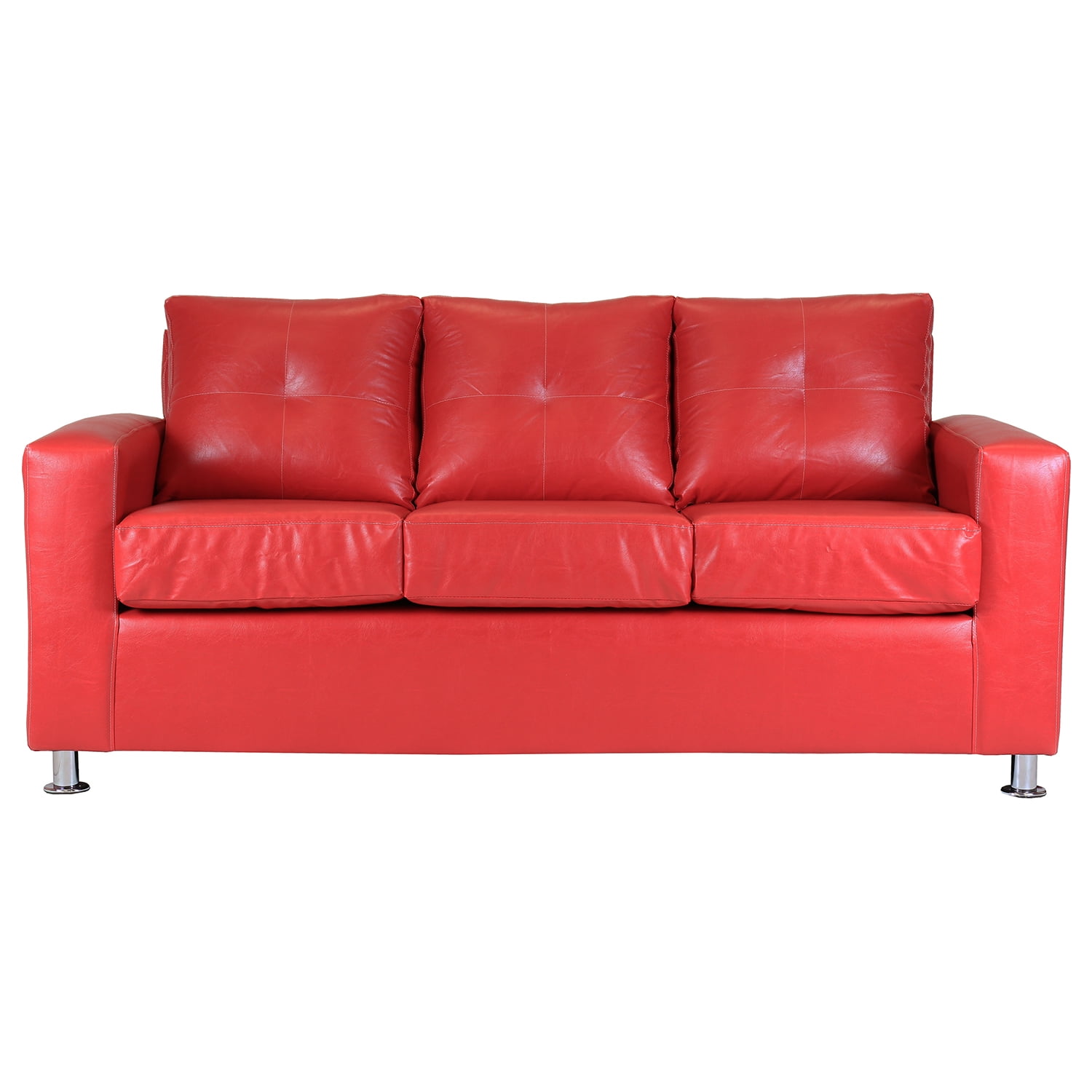 Muebles América - Sofá George 3 Cuerpos Rojo