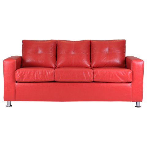 Muebles América - Sofá George 3 Cuerpos Rojo