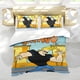 thumbnail image 5 of Johnny Bravo Conjunto de sábanas temático, trío de piezas, cómodo y amigable con la piel, diseño único, regalo de decoración para el hogar para familiares, amigos y fans, 90 cm * 190 cm, 5 of 6