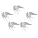 thumbnail image 4 of 5 Uds Golondrinas De Resina Nórdica Pájaros Decoración De Pared Jardín Salón Ornamento Up, 4 of 5