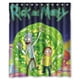 thumbnail image 1 of Cortina de ducha de Rick y Morty, juego de cortina de baño con ganchos, tamaño 60 x 72 pulgadas, 1 of 3