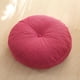 thumbnail image 1 of Xiao Hua Cojín Redondo de Lino Rosa Intenso -1 Pieza, 15.75 X 15.75 X 5.12 Pulgadas, Almohada Ergonómica circular para Meditación, Suave y Cómoda, Adecuada para yoga y Decoración Minimalista de Piso, 1 of 4