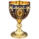 thumbnail image 2 of Mini Copa De Vino De Metal Vintage, Copa De Vino De 30ml, Reutilizable, Inastillable, Estilo Medieval, Estilo D, 2 of 2