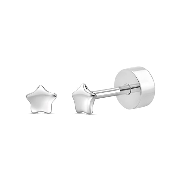 Aros de Estrella de 3mm de Plata 925