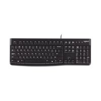 Teclado Logitech K120 Con Cable Para Windows, Tamaño Completo, Negro