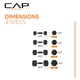 thumbnail image 4 of Set de mancuernas CAP de 45,5 kg con recubrimiento hexagonal y rack, 4 of 7