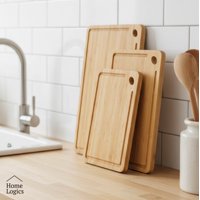 Set 3 Tablas De Cortar Picar Cocina Bamboo Home Logics