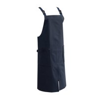 Magideal - Delantal De Cocina, Delantal Con Pechera Alta, Ropa De Trabajo Para Restaurante Y Café, Delantal De Bolsillo Para Chef, Para Jardinería, Elaboración , Azul
