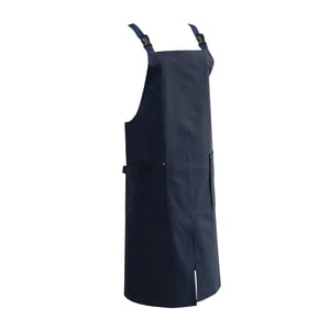Magideal - Delantal De Cocina, Delantal Con Pechera Alta, Ropa De Trabajo Para Restaurante Y Café, Delantal De Bolsillo Para Chef, Para Jardinería, Elaboración , Azul