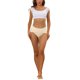 thumbnail image 2 of INSPIRE CHIC Bragas de Mujer de Corte Alto con Control de Abdomen de Cintura Alta Acanalada para Regreso a Clases Beige M, 2 of 4