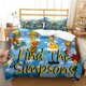 thumbnail image 1 of Simpsons Bedding Sets,The Simpsons Cover Sets,Anime Cosplay Cute Bed Quilt Covers Pillowcases for Children Adolescents Bed Sheets, 1 of 5