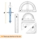 thumbnail image 4 of Set Geometry Mr. Pen, 15 unidades con brazo oscilante de 15 cm, color azul, 4 of 9