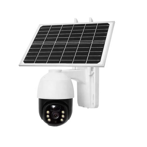Estilodomus - Camara Vigilancia Seguridad Panel Solar Exterior Wifi 4Mp