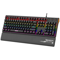 Teclado Gamer Bajeal Mecánico Rgb Con Teclas Anti Ghosting Negro Español Latinoamérica