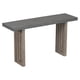 thumbnail image 3 of U_STYLE Uniquely Designed Oak Veneer Console Table with Distinctive Side Shapes, Suitable for Entryway, Hallway, Living Room, Foyer, Corridor, 3 of 3