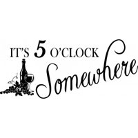 Rienda Libre Graphics - Decomural 5 O'Clock Somewhere Wine Ws-51018