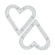 thumbnail image 4 of 2x Valentines Day Decoración Marco De La Corona De Alambre Del Corazón Para La Puerta Delantera Año Nuevo 30 Cm Verde, 4 of 5