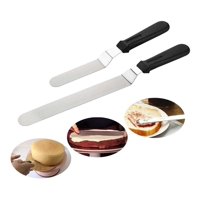 Genérico - Set 2 Espatula Repostera Espátula Decoracion Espatula Curva