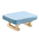 thumbnail image 4 of Reposapiés Pequeño Cómodo Reposapiés Con Patas De Madera Para Comedor Sofá Oficina Azul, 4 of 5