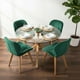 thumbnail image 2 of Comedor Mesa Redonda Equiz 100cm + 4 Sillas Rubik Verde Esmeralda, 2 of 4