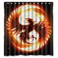 Pinghai - Cortina De Ducha Phoenix Con Ganchos (167 X 183 Cm)