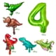 thumbnail image 2 of Juego de globos KZXAXHIU para fiesta de cumpleaños de dinosaurios de 4 años con 40 pulgadas, 2 of 4