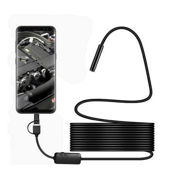 CAMARA ENDOSCOPICA PARA CELULAR ANDROID 5 METROS negro