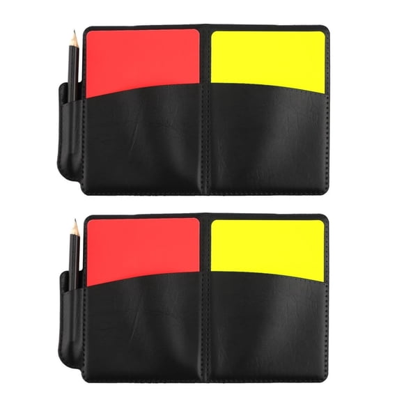 Tarjetas de Árbitro XICHENGSHIDAI - Pack de 2 (Roja y Amarilla)