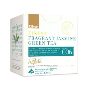 20 Bolsitas Té Verde Finest Con Jazmin Dilmah