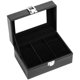 thumbnail image 1 of Caja de Relojes Uten de 3 Compartimentos con Tapa de Vidrio y Cuero PU, 1 of 7