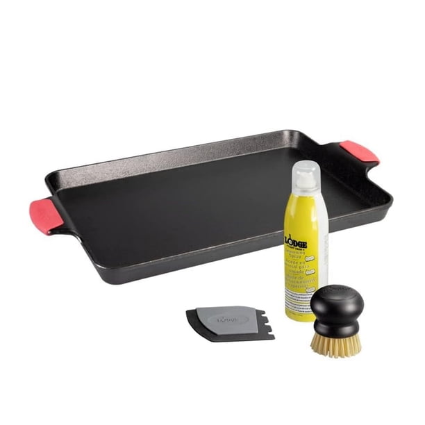 Juego de utensilios para hornear Lodge de hierro fundido de 6 piezas con bandeja para hornear