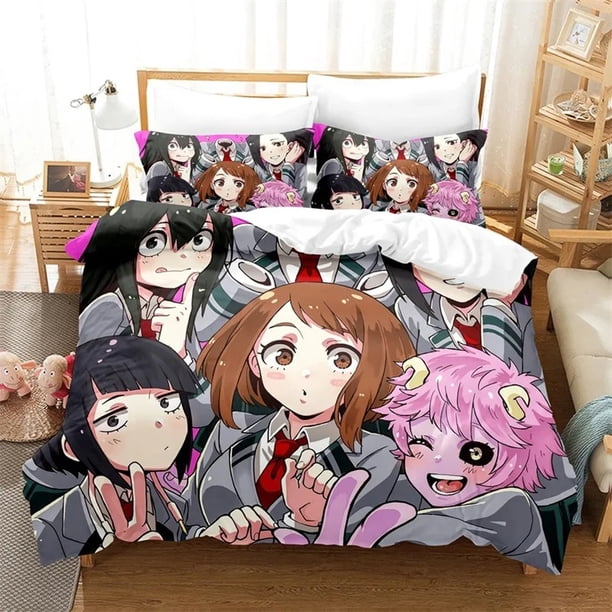 My hero academia Bedding Set Single Twin Full Queen King Size Todoroki Bed Set Aldult Kid Bedroom Duvetcover Sets Bed Sheets