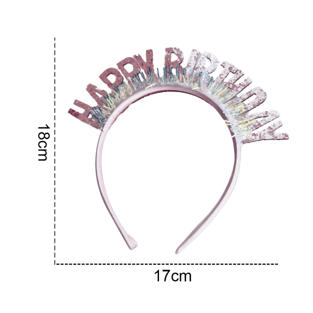 Tiara para niña de cumpleaños, diadema, tocado, accesorios para el cabello para fiestas de niñas