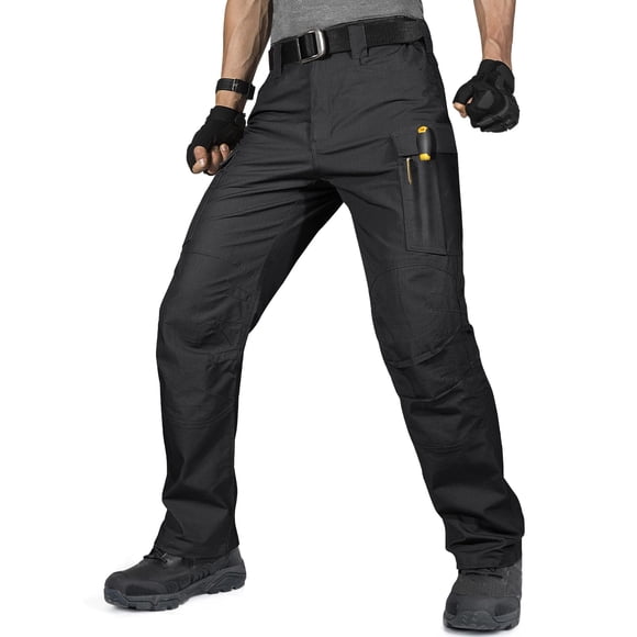 Pantalones FREE SOLDIER Modelo Negro 36W x 30L Resistentes al Agua