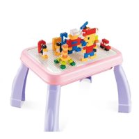 Otuti - Mesa De Juegos Didáctica Construcción 600 Bloques Rosado