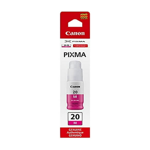 Botella de tinta Canon GI-20 Magenta original, 7700 páginas Megatank